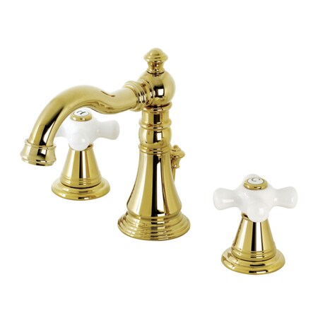 Fauceture FSC1972APX Widespread Bathroom Faucet with Retail Pop-Up, Polished Brass FSC1972APX